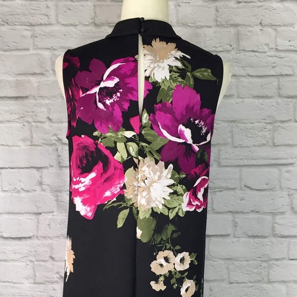 Tiana B. floral choker keyhole neck shift dress - Picture 6 of 7